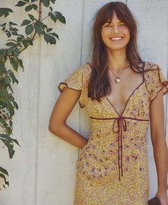 Women's Backroads Floral Print V-Neck Mini Dress