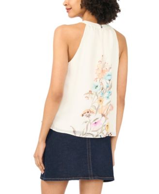 Women's Crewneck Sleeveless Blouse