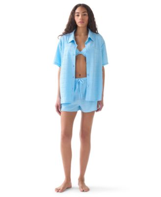 Women's Short-Sleeve Cover-Up Shirt