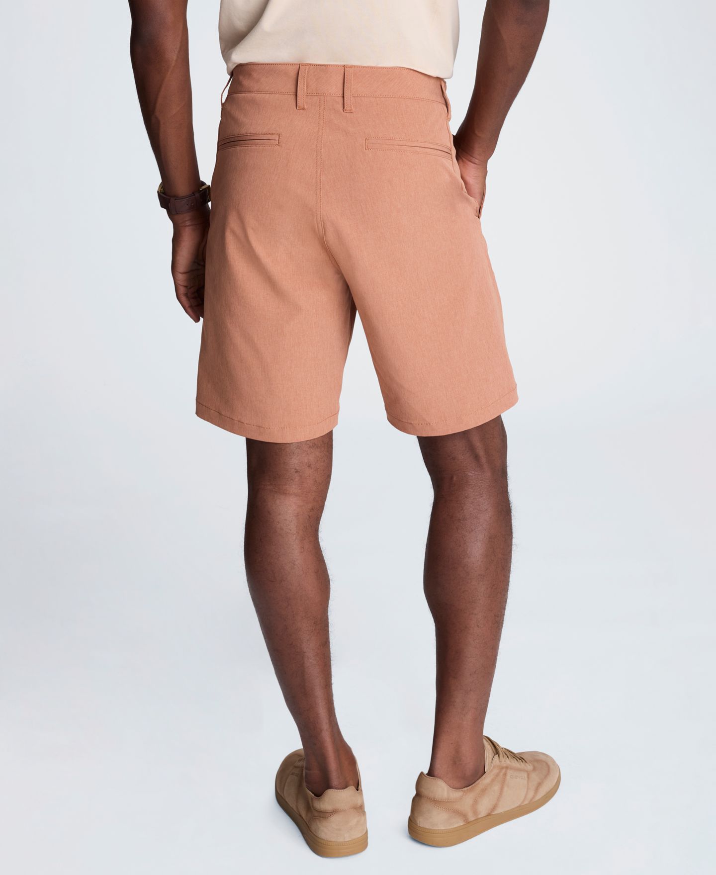 Мужские шорты Kenneth Cole Slim Fit, цвет: Меланжевый оранжевый — фото 4