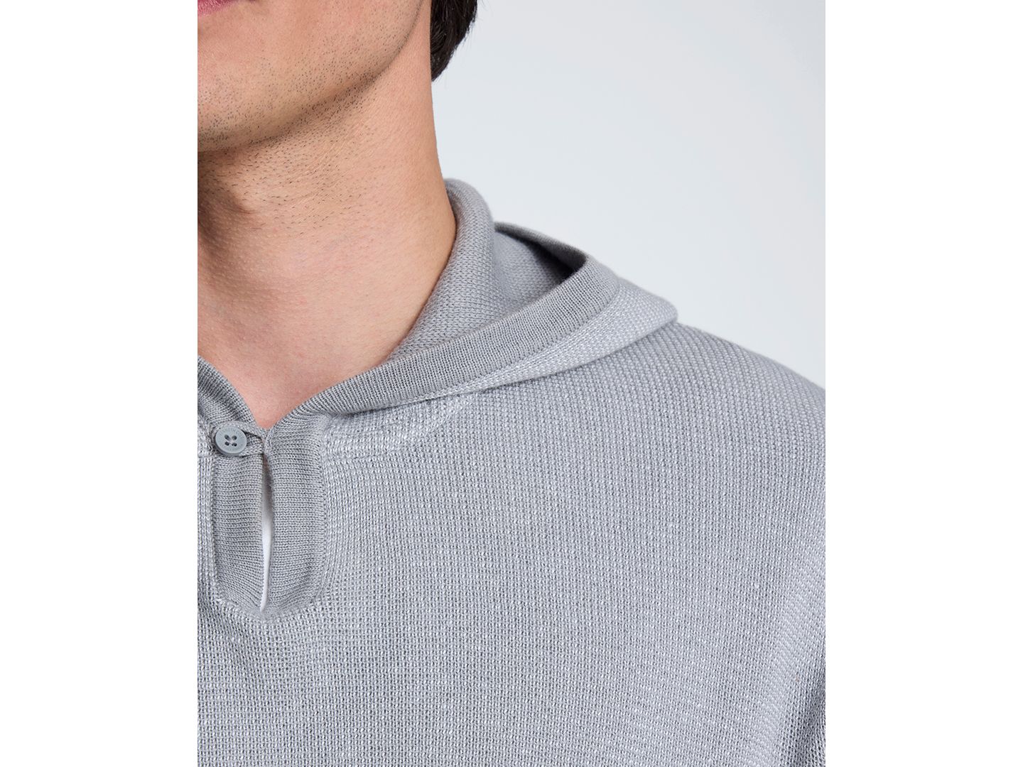 Мужское худи Kenneth Cole Long-Sleeve Sweater, цвет: Серый — фото 4