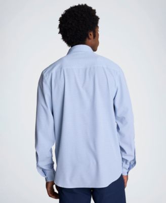 Men's Slim Fit Point Collar Button-Down Shirt