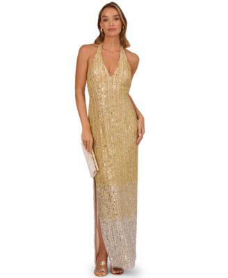 Women's Sleeveless V-Neck Gown