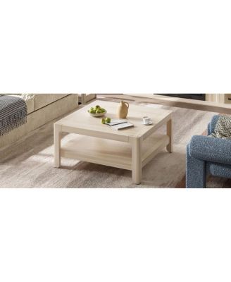  Modern Farmhouse Coffee Table with Soft Rounded Profile