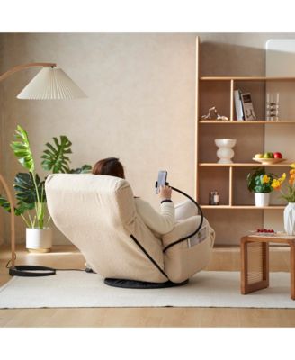 Streamdale Ergonomic Lounge Chair with Spring Seat & Phone Holder