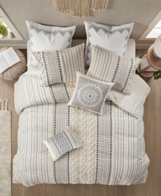 Bea Embroidered Decorative Pillow, 12" x 20"