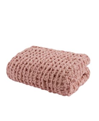 Chunky-Knit Chenille Throw, 50" x 60"