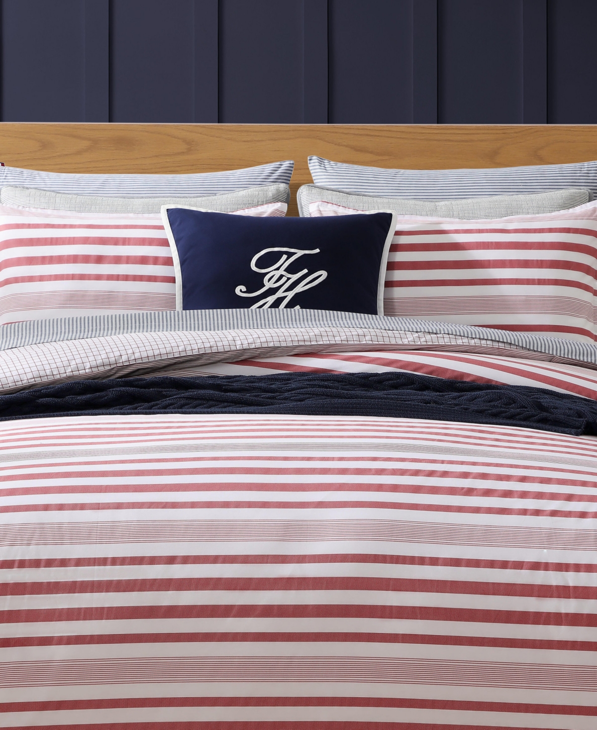 Tommy Hilfiger Mandalay Beach Stripe Cotton Reversible 3-Pc. Comforter Set