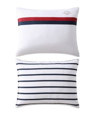 Tommy Classic Stripe Cotton Reversible 3-Pc. Duvet Cover Set, King