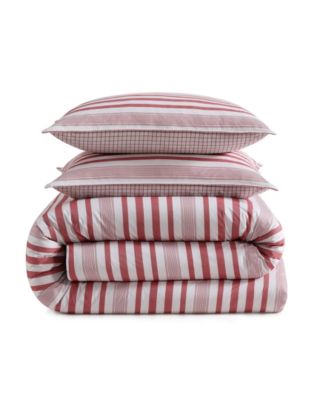 Mandalay Beach Stripe Cotton Reversible 2-Pc. Duvet Cover Set, Twin