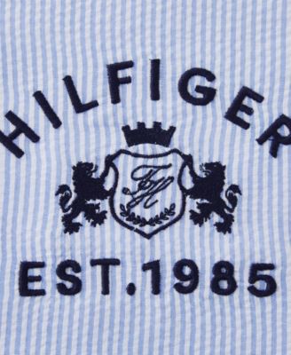 Crest Breakfast Seersucker Decorative Pillow, 12" x 16"