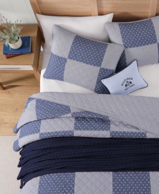 Ithaca Stargaze Patchwork Cotton Reversible 3-Pc. Quilt Set, Full/Queen