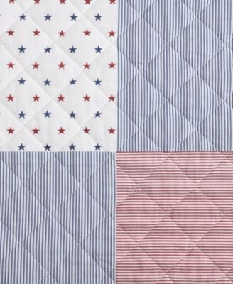 Ithaca Americana Patchwork Cotton Reversible 2-Pc. Quilt Set, Twin