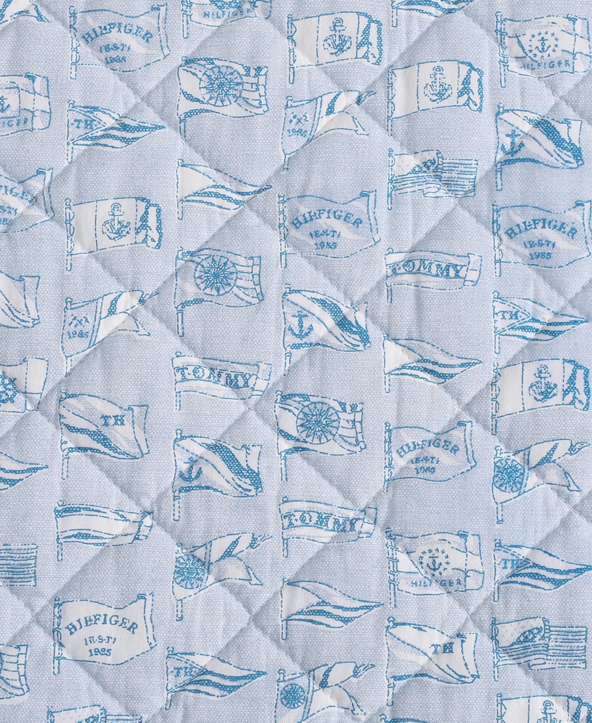 Tommy Hilfiger Boating Flags Cotton Reversible -Pc. Quilt Set