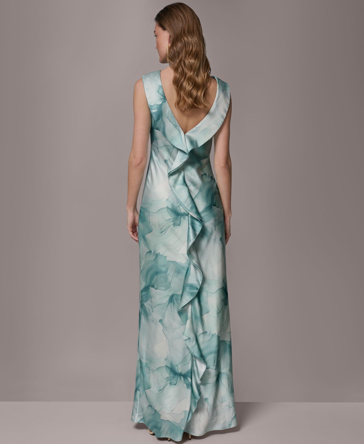 Женское платье Donna Karan New York Sleeveless Print Ball Gown, цвет: Разноцветный — фото 6