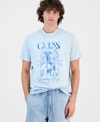 Men's Coastal City Cotton Graphic Crewneck T-Shirt