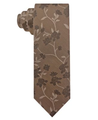 Men's Tonal Floral Slim Tie