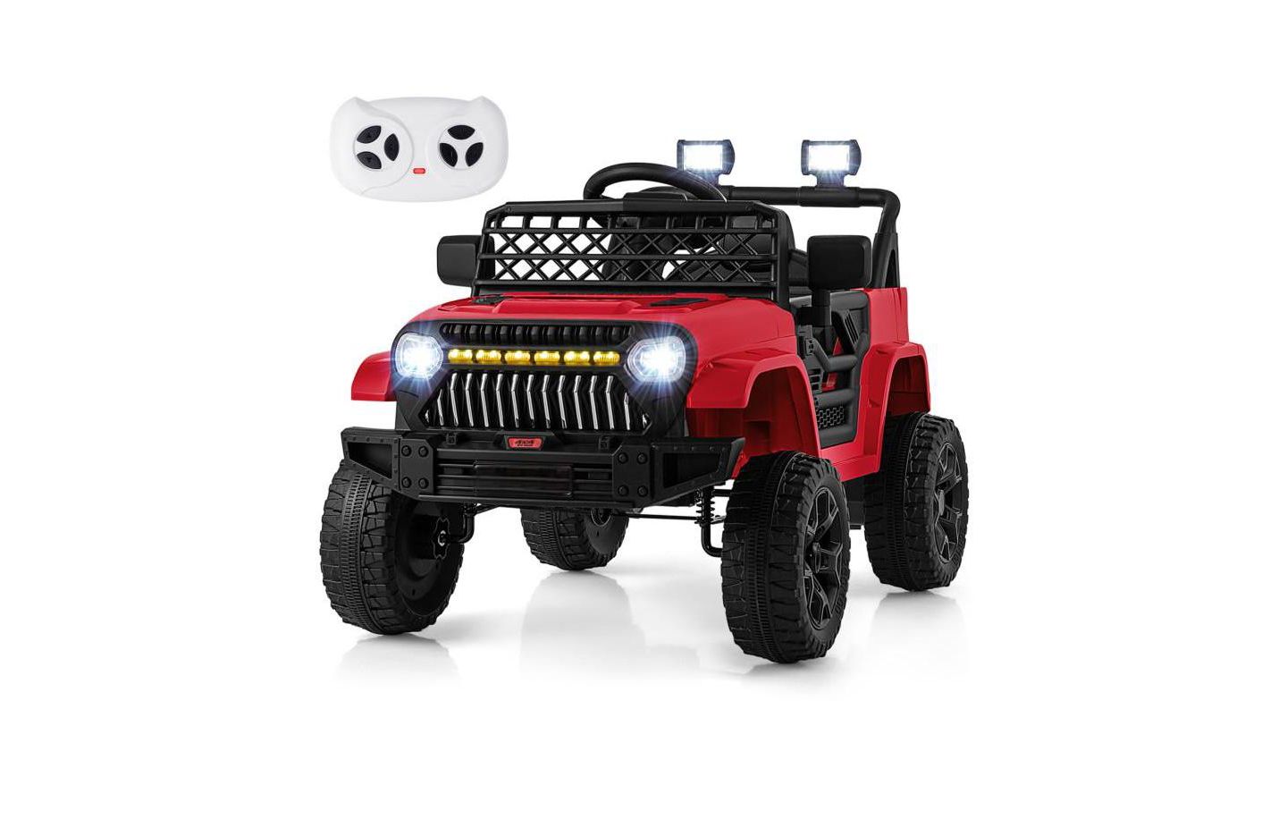 Детская игрушка HONGGE Kids' Ride-On Truck with Parental Remote Control and Dual Motors, Ages 3+, цвет: Красный — фото 1