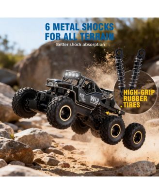 RC Car 1:12 Scale 6WD All-Terrain Monster Truck with 2.4GHz Remote, Waterproof Off-Road Vehicle for Kids and Adults