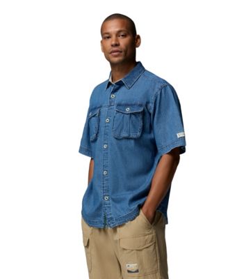 Men's Acker Rock Twill Short-Sleeve Button-Down Shirt