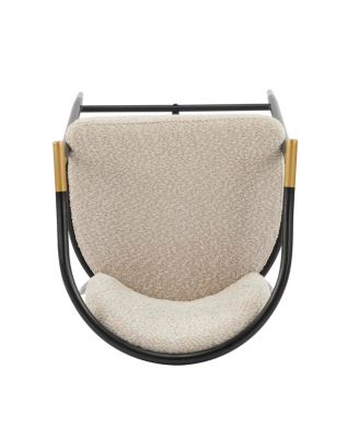 26" H Upholstered Counter Stool with Metal Frame (Set of 2)