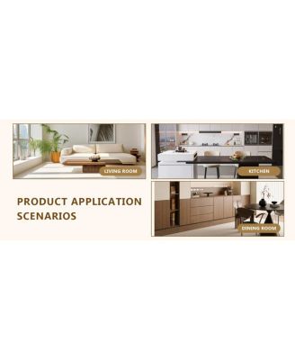 Walnut Dining Chair with Ergonomic Buckle Backrest