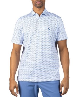 Men's Martini Glasses Printed Performance Polo