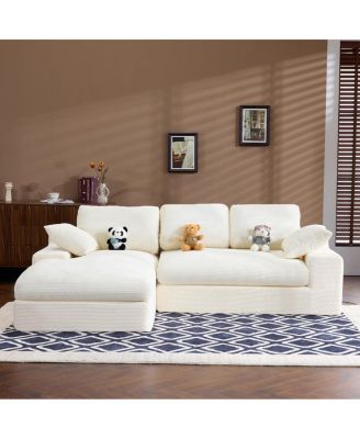 Corduroy Compressed Sofa: Soft, Skin-Friendly, Easy to Move