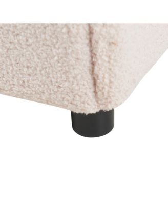 Cream White Sherpa Armchair – 2-in-1 Pet Friendly Furniture with Lumbar Pillow