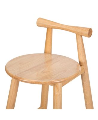  Grove Indoor Rubberwood Barstool, Natural Finished, Set of 2
