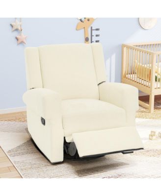 Manual Recliner Nursery Chair Swivel Rocker Sofa for Living Room
