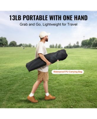 Portable Folding Camping Chair for Adults with Lumbar Support, Cup Holder and Cooler Bag