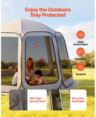 12 x 11 Ft Pop-Up Screen House Tent for 10-12 People