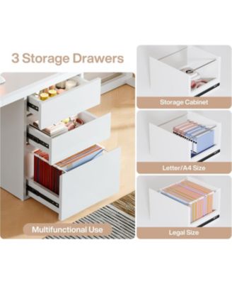 78.7'' 2 Person Computer Desk with 3 Drawers, Extra Long Double Office Desk with Storage, Modern Dual Study Writing Table