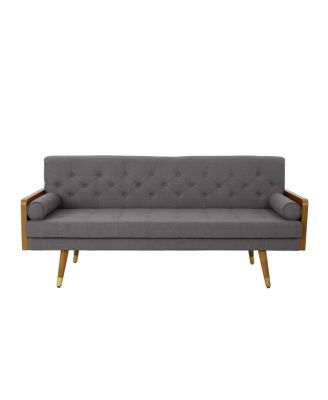 Aidan Mid Century Modern Tufted Fabric Sofa