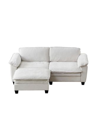  Living Room Furniture Luxury Couch with Ottoman Soft Chenille Sofa
