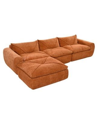 Legless Sofa with High Density Foam, No Assembly Required, Free Combination