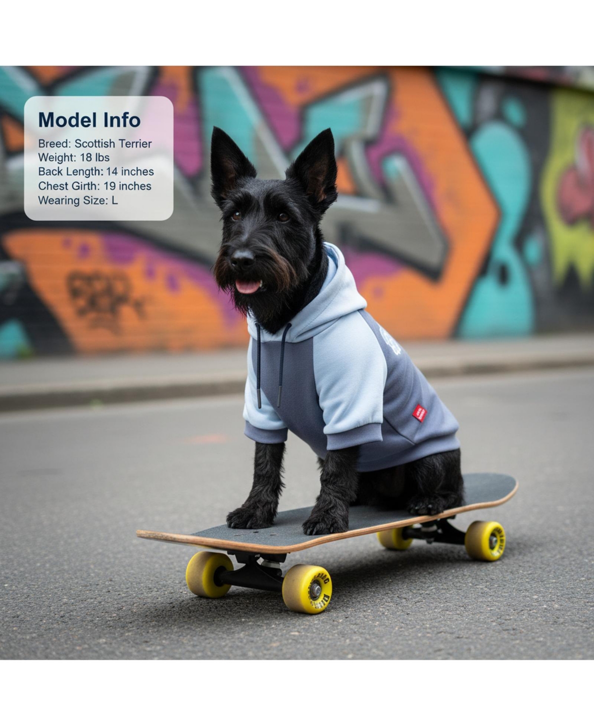 Aronkl Dog Hoodie Stretchy Warm Pet Sweatshirt with Leash Hole Soft Comfort Winter