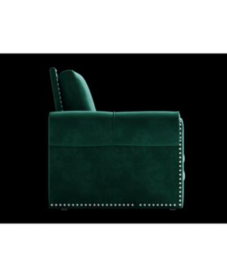 Chesterfield Velvet Sleeper Sofa Bed, Nailhead Trim