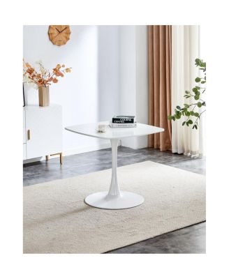 5pcs Dining Set, Metal Leg Mid-century Table and Chair Set