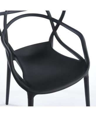 5pcs Dining Set, Metal Leg Table, Mid-Century Dining Table for 4-6 People