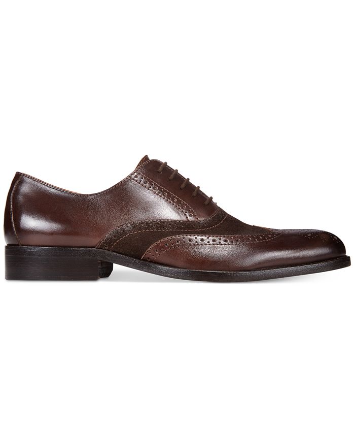Tasso Elba Men's Vitale Wing Tip Lace-Up, Created for Macy's & Reviews ...