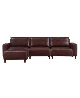 Streamdale Modern Luxury Sectional Sofa Couch Quality Upholstery PU Leather