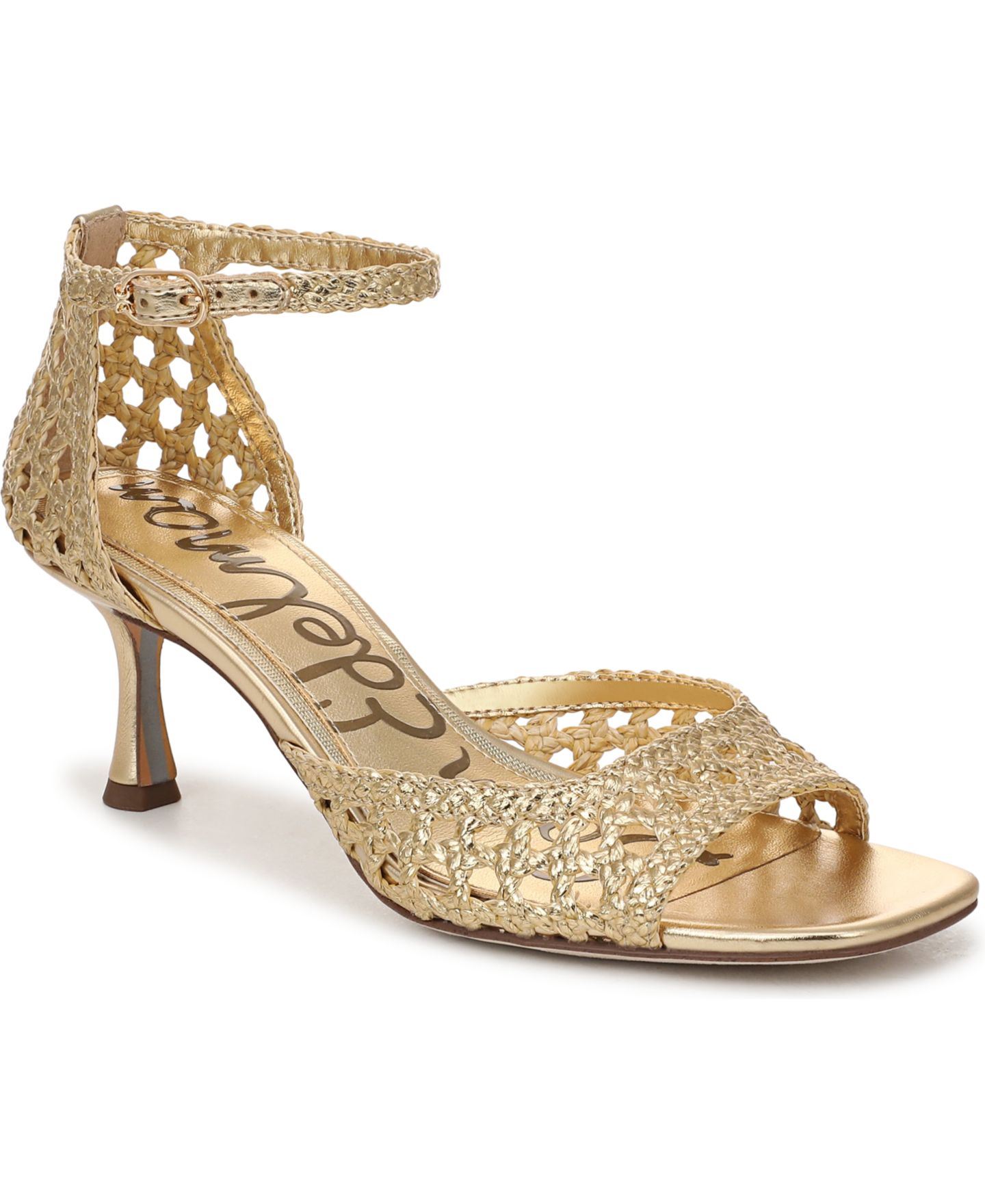 Женские сандалии Sam Edelman Peyton Strappy, цвет: Янтарный золотой — фото 1