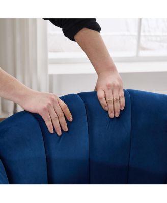 Upholstered 360° Swivel Accent Barrel Chair and Half Cozy Sofa with 3 Pillows