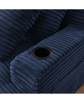  Compressible double chaise lounge with cupholders - No Assembly Required