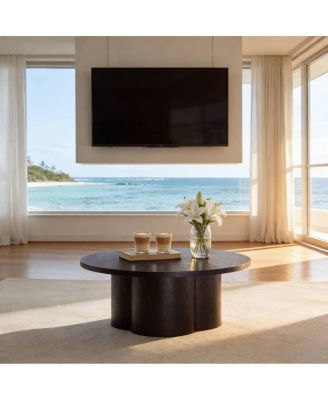 Round Modern Coffee/Accent Table for Living Room/Office/Bedroom