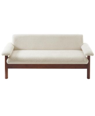 Modern Loveseat Sofa 2 Seater Couch with Armrest Pillows
