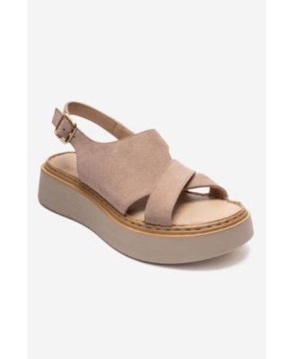 Forever and Always Shoes Women's Vien Leather Platform Sandal