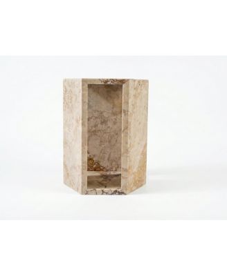 Luxury Marble Hexagon Side Table